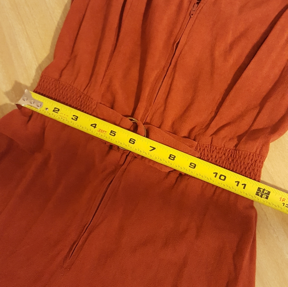 Vintage 60's / 70's Rust brown Velour Jumpsuit - Picture 8 of 10